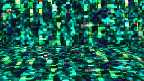Broadcast Hi-Tech Glittering Abstract Patterns Wall Stage 115