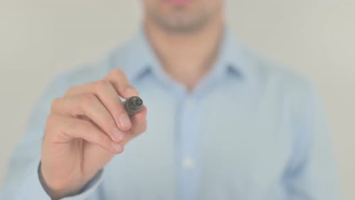 Writing "Sold Out" On Clear Surface