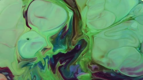 Abstract Swirling Paint Creates Mesmerizing Visuals
