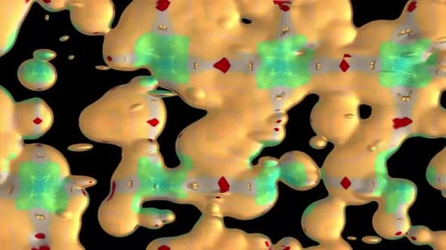 Abstrakter flüssiger kreativer Hintergrund digitales Rendering