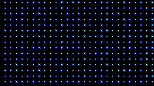 Pulsing Blue Lights Grid Seamless Loop Background