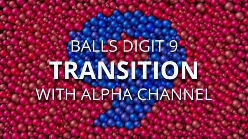 Balls Pearls Digit 9 transition