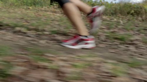 Detail Running Shoes in Motion