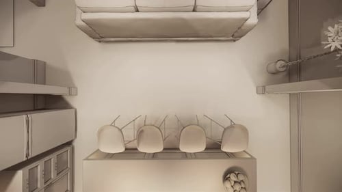 Modern Interior Design Room Reveal Animation