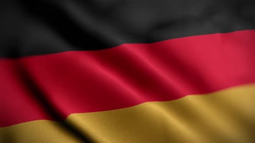 Seamless Loop of Waving Germany Flag