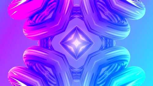 Abstract Fluid Kaleidoscope Loop Background
