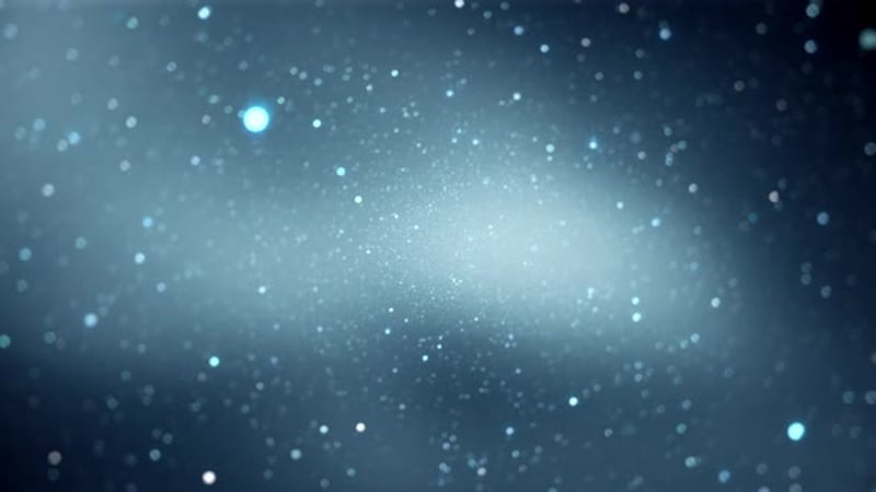 abstract blue particles 4k background fluid particles particles waving ...