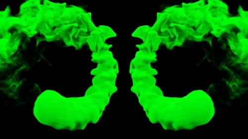 Green Color Rotating Smoke