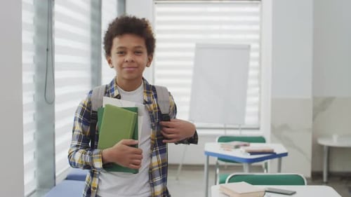 Portrait of African School Boy