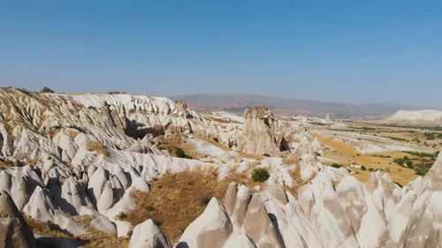 Cappadocia Aerial Drone View To Love Valley Goreme Turkey