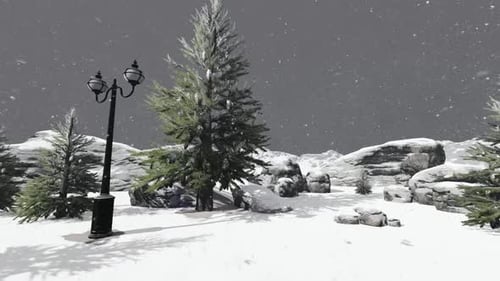 Winter-Hintergrund Loopabel