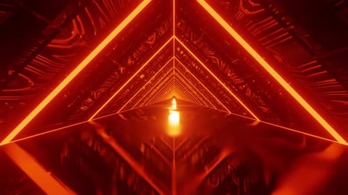 Orange Fire Rhombus Background Vj Loop 4K