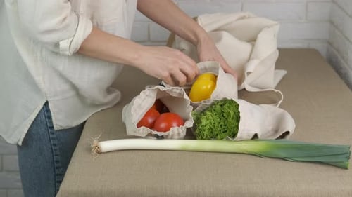 Productos en bolsas de algodón
