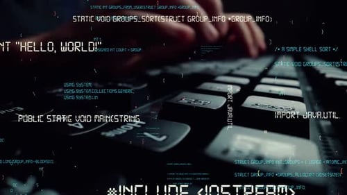 Imagen creativa de programación informática, codificación y desarrollo de software