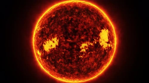 Concept-U1 Blick auf die realistische Sonne aus dem Weltraum