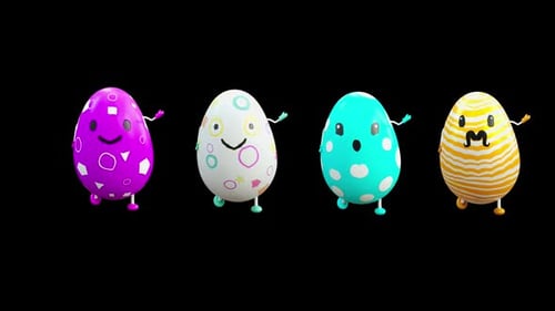 69 Easter Day Eggs Dancing HD