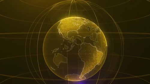 Digital Holographic Earth Globe with Network Connections
