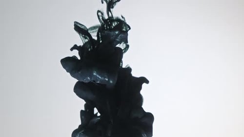 Dark Liquid Spreading Abstractly in Clear Medium