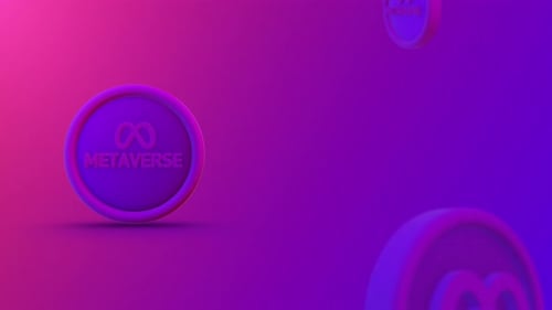 Metaverse Coins Looping Background 4K