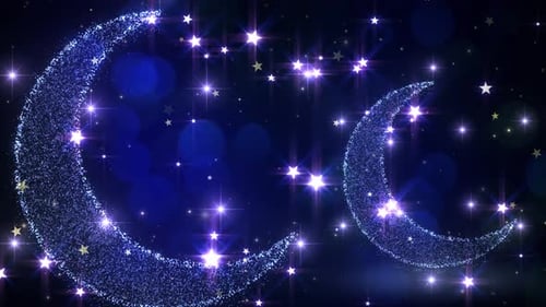 Ramadan Crescent Moon Glitters