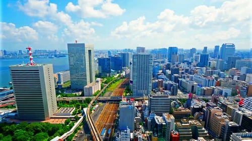 Time lapse beautiful architecture building of hong kong cityscape