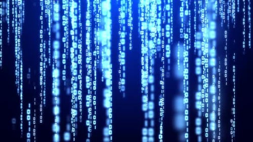 Fundo do código binário digital