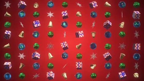 Weihnachtsdekoration 3D Hintergrund 02