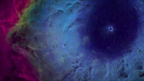 Abstract Digital Particle Wave Background Loop