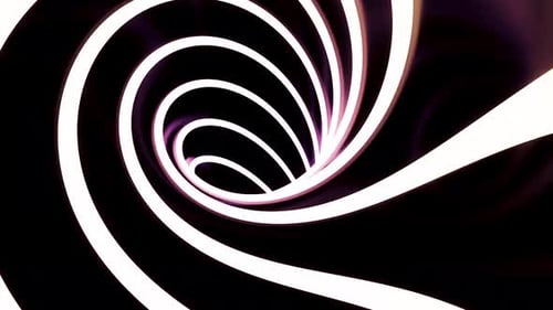 Seamless Geometric Spiral Tunnel Animation Background