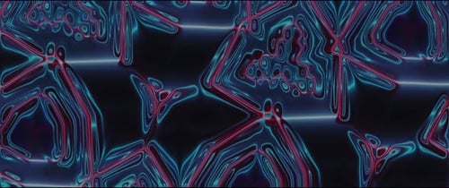 Abstract Neon Fluid Lines Motion Background