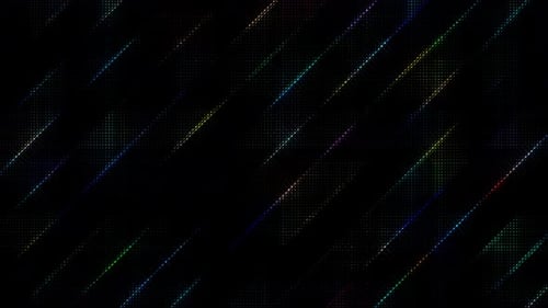 Colorful Digital Sparkle Lines Abstract Motion Background
