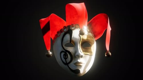 Masques de carnaval vénitien avec or