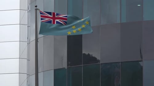Fondo de bandera de Tuvalu 4K