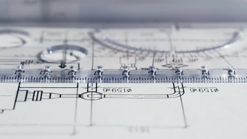 Creating a Technical Drawing with Ruler and Pen