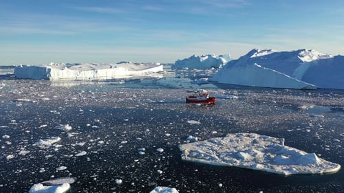 The beauty of nature. Icebergs in the Arctic and Antarctic. Global warming and climate change.