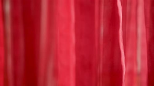 Red Satin Fabric Background. Seamless Red Textile. Red Fabric Wave Background. Fabric Red Background