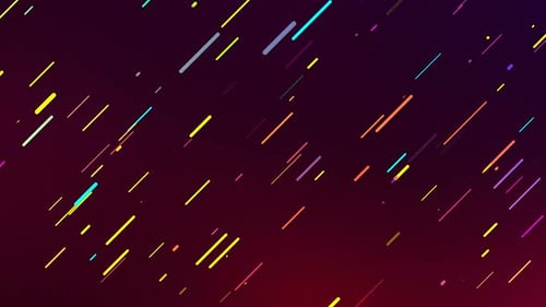 Colorful Abstract Diagonal Lines and Dots Moving Background