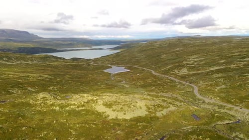 Bela paisagem com rota panorâmica