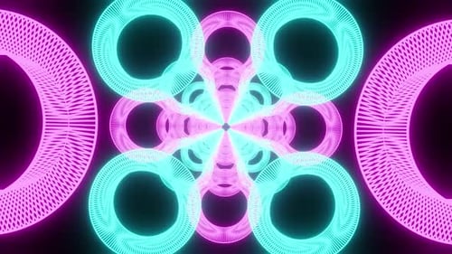 Ring Futuristic Tunnel Vj Loop Baackground HD