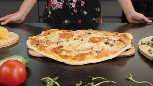 Sabrosa pizza horneada