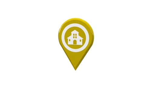 School Map Pointer Yellow V4