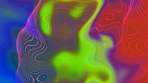 Abstract Colorful Marble Liquid Background