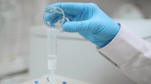 Cartouche Scientist Actives dans le collecteur SPE avec solvant