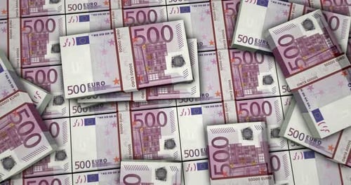Euro money banknotes surface