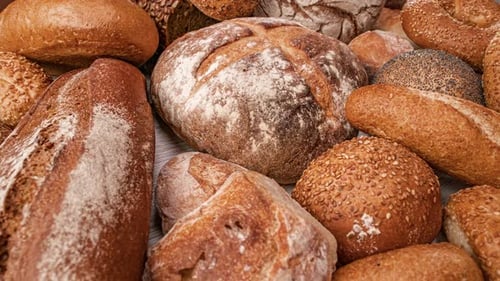 Freshly Baked Natural Bread is on the Kitchen Table