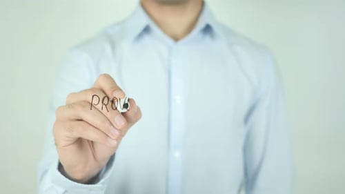 Man Writing Provide Your Feedback on Glass