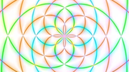 Colorful Abstract Geometric Pattern Looping Animation