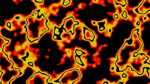 Abstract Fluid Hot Lava Heat Map Background Loop