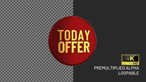 Oferta de hoy Insignia de bucle giratoria con canal alfa