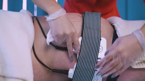 Woman Receiving Therapeutic Treatment at Medical Spa